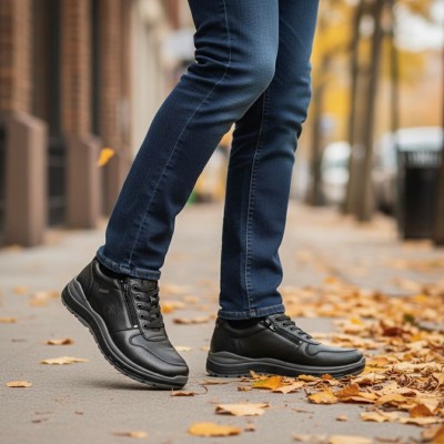 Deportivo de piel ancho especial G Comfort impermeable hombre - Gcr1282s