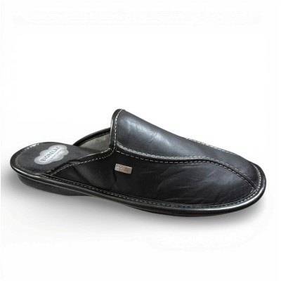 Biorelax zapatilla para casa de piel hombre acolchada - Bio1492