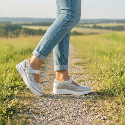 Zapatos cómodos Pitillos Mercedes de primavera para mujer - P20300