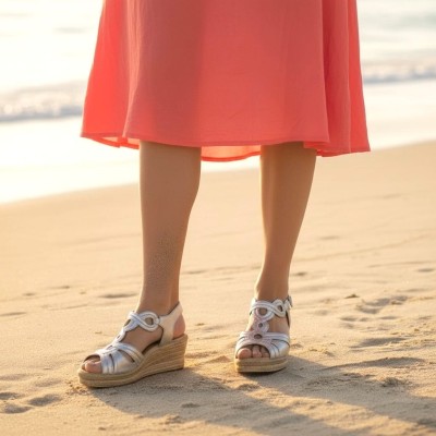 Pitillos sandalias de vestir con plataforma para mujer oro - P11050