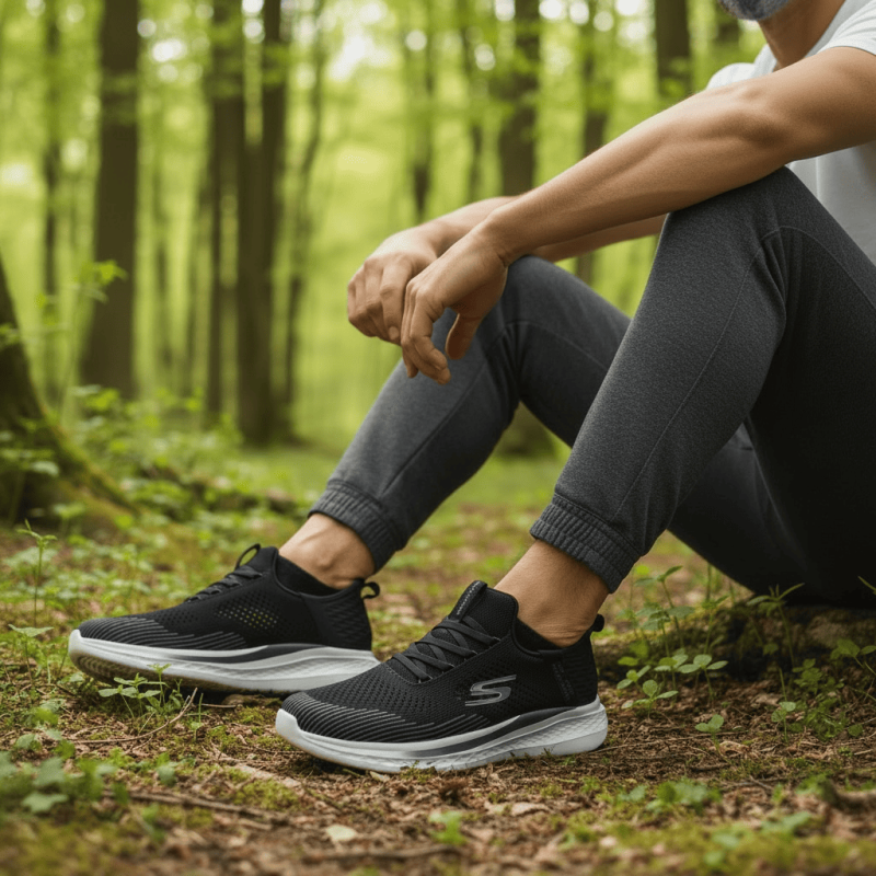tenis skechers hombre sin cordones