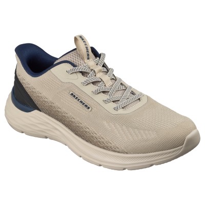 Skechers para hombre Relaxed  Fit Slip in en verde y beige - Sk211369
