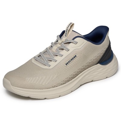 Skechers para hombre Relaxed  Fit Slip in en verde y beige - Sk211369