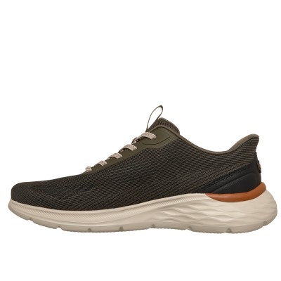 Skechers para hombre Relaxed  Fit Slip in en verde y beige - Sk211369