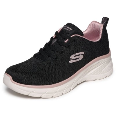 Deportiva Skechers mujer Fashion Fit con cuña en negro - Sk150384