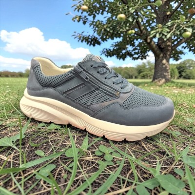 Zapatilla deportiva horma ancha Gcomfort cremallera mujer - Gc1623j