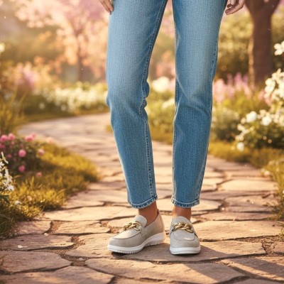 Zapatos mocasines horma ancha pies delicados G Comfort - Gc26295pb