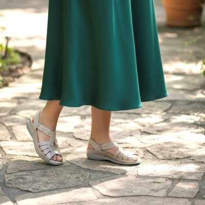 Sandalias horma ancha DOCTOR Cutillas para plantilla ortopédica - Doc53727