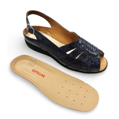 Doctor Cutillas sandalias para plantillas ortopédicas anchas mujer - Doc53712