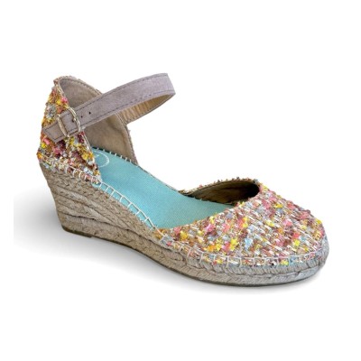 Alpargatas Toni Pons con cuña trasera cerrada multicolor para mujer Janel-Co - Tpjanelco