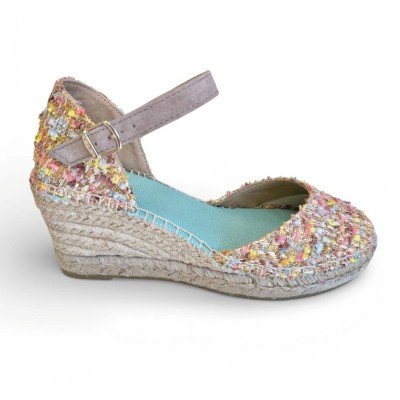Alpargatas Toni Pons con cuña trasera cerrada multicolor para mujer Janel-Co - Tpjanelco