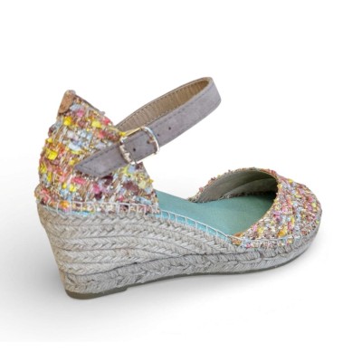 Alpargatas Toni Pons con cuña trasera cerrada multicolor para mujer Janel-Co - Tpjanelco