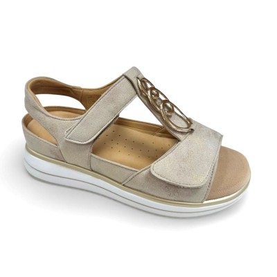 Sandalias bonitas para plantillas ortopédicas G Comfort en beige - Gc664tst