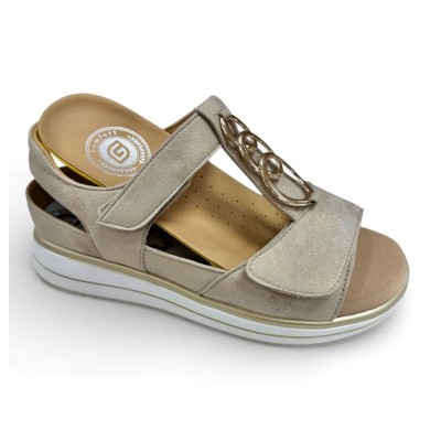 Sandalias bonitas para plantillas ortopédicas G Comfort en beige - Gc664tst