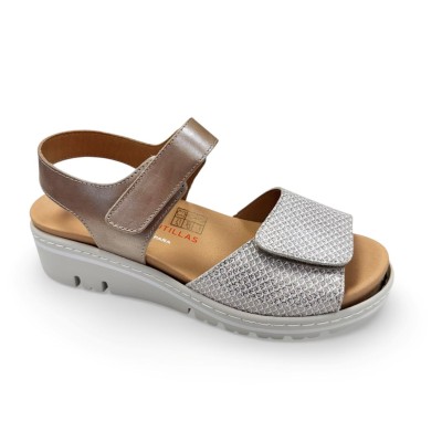 Sandalias Doctor Cutillas con velcro cómodas y anchas mujer - Doc36157