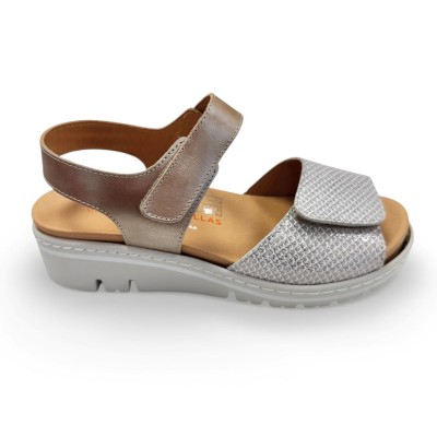 Sandalias Doctor Cutillas con velcro cómodas y anchas mujer - Doc36157