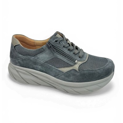 Zapatos deportivos cremallera horma ancha G Comfort para hombre moderno - Gc1513g