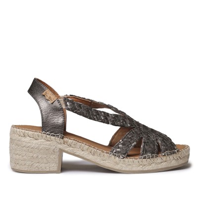 Alpargata con tacón cómodo bajo Toni Pons Doris en bronce - Tpdorisb