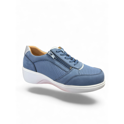 Zapato deportivo para mujer Gcomfort ancho especial cremallera - Gc5252b