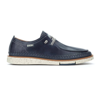 Zapatos de piel azul cordon elastico San Juan Pikolinos hombre - Pk4274c1