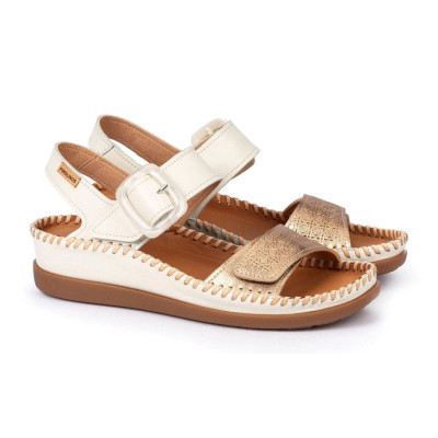 Sandalias Cadaqués con cuña baja y velcros Pikolinos mujer - Pk0555c1c