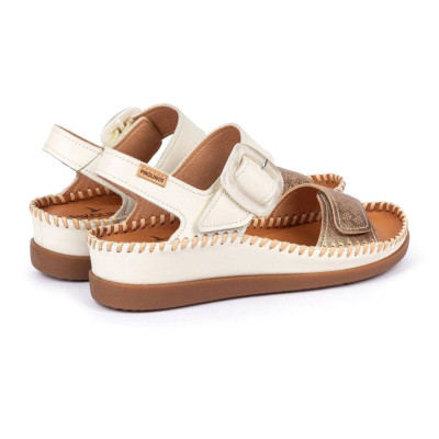 Sandalias Cadaqués con cuña baja y velcros Pikolinos mujer - Pk0555c1c