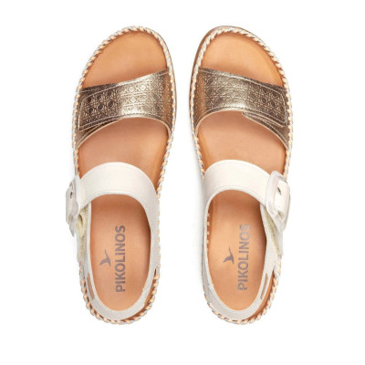 Sandalias Cadaqués con cuña baja y velcros Pikolinos mujer - Pk0555c1c