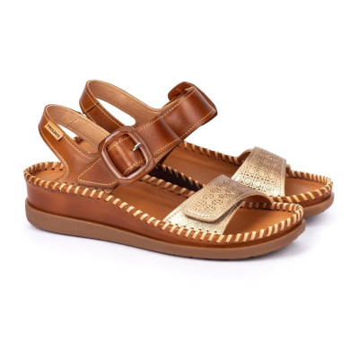 Sandalias de piel Cadaques cómodas con hebilla de velcros Pikolinos - Pk0555c1
