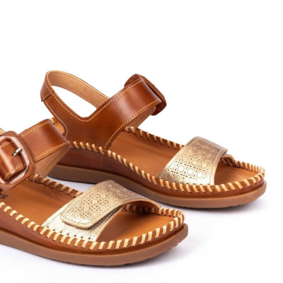 Sandalias de piel Cadaques cómodas con hebilla de velcros Pikolinos - Pk0555c1