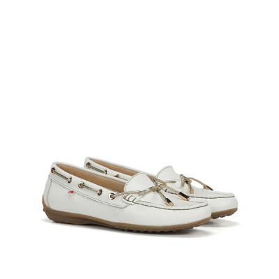 Mocasines blancos tipo nautico Bruni de Fluchos mujer - F2158