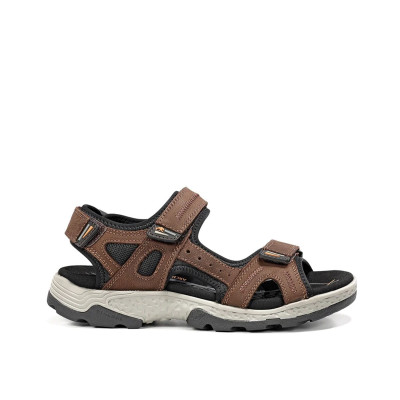 Sandalias sport Fluchos Missouri con velcros marrón y kaki hombre - F2410