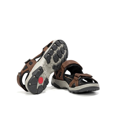Sandalias sport Fluchos Missouri con velcros marrón y kaki hombre - F2410
