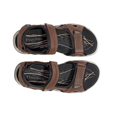 Sandalias sport Fluchos Missouri con velcros marrón y kaki hombre - F2410