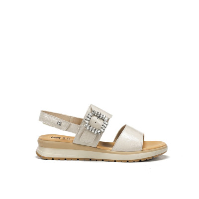 Sandalias cuña baja con brillantes Ter de Dorking by Fluchos mujer - Dk9724c