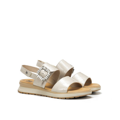 Sandalias cuña baja con brillantes Ter de Dorking by Fluchos mujer - Dk9724c