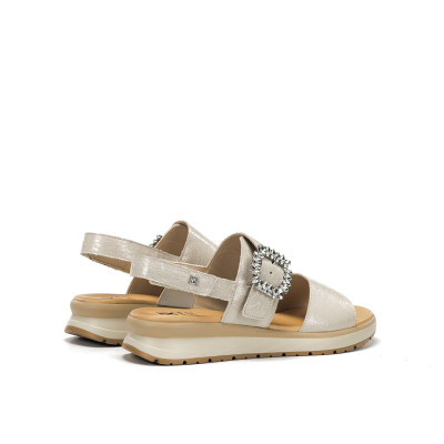 Sandalias cuña baja con brillantes Ter de Dorking by Fluchos mujer - Dk9724c