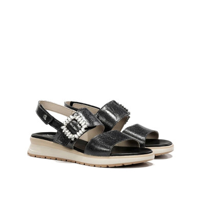 Sandalias negras de vestir bajas Ter para mujer Dorking by Fluchos - Dk9724n