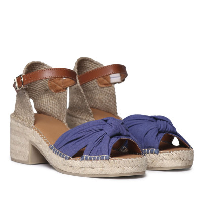 Alpargatas artesanales de tacón con nudo Daniela para mujer Toni Pons - Tpdanielaa