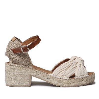 Alpargatas con tacón Daniela en crudo para mujer Toni Pons - Tpdanielac