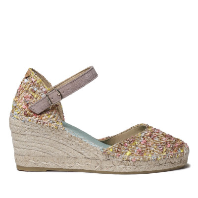 Alpargatas Toni Pons con cuña trasera cerrada multicolor para mujer Janel-Co - Tpjanelco
