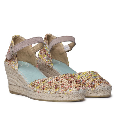 Alpargatas Toni Pons con cuña trasera cerrada multicolor para mujer Janel-Co - Tpjanelco
