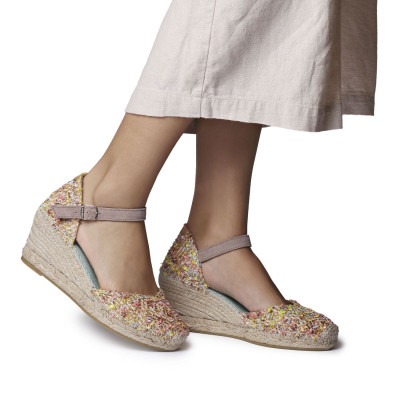 Alpargatas Toni Pons con cuña trasera cerrada multicolor para mujer Janel-Co - Tpjanelco