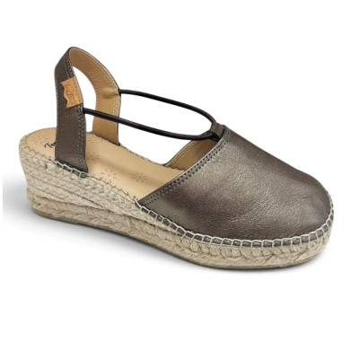 Alpargatas horma ancha Tana en piel para mujer Toni Pons - Tptanab