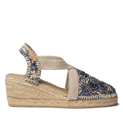 Terrarf alpargatas para mujer cómodas en rafia floral Toni Pons - Tpterrarfm
