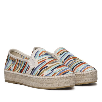 Alpargatas planas con plataforma bordadas Pola Toni Pons - Tppolac