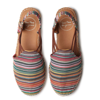 Alpargata de mujer plana Noa Bo con rayas Toni Pons - Tpnoabob