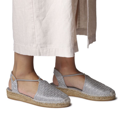 Toni Pons alpargatas cuña baja Nerea con brillo para mujer - Tpnereacgp
