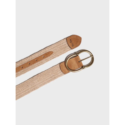 Cinturón de tejido tipo esparto en beige para mujer Toni Pons - Tpnela