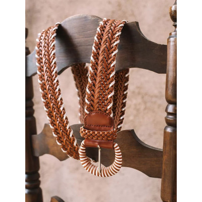 Cinturón Nikita trenzado con hebilla redonda de Toni Pons mujer -  Tpnikita