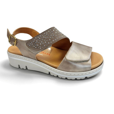 Sandalias ancho especial brillantes Doctor Cutillas de vestir mujer - Doc36146